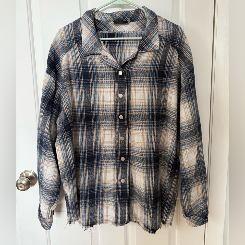 Vici snap flannel